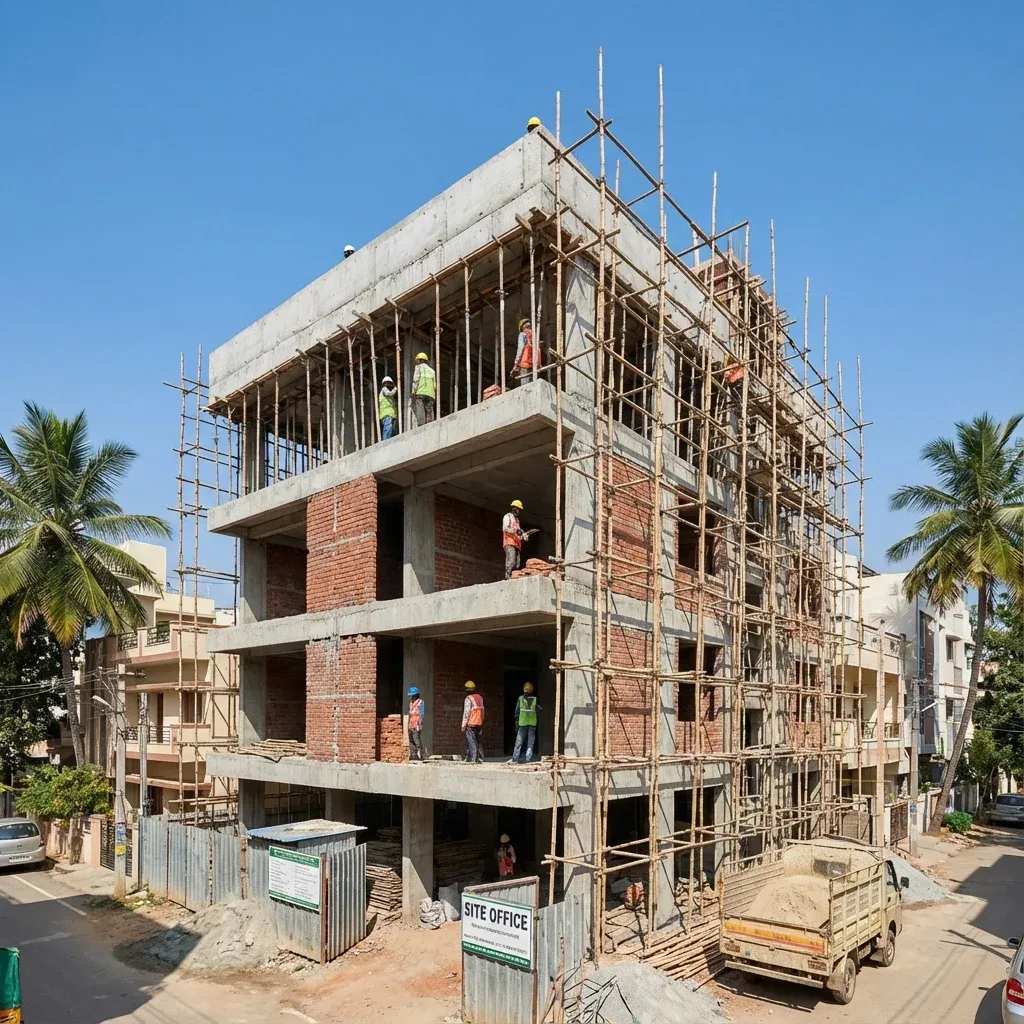 Ongoing Construction Site in Bengaluru