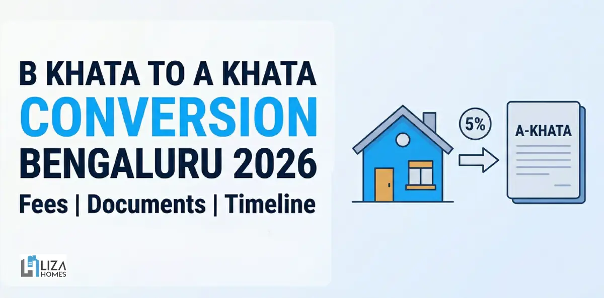 B Khata to A Khata Conversion in Bengaluru (2026): Fees, Docs, Timeline