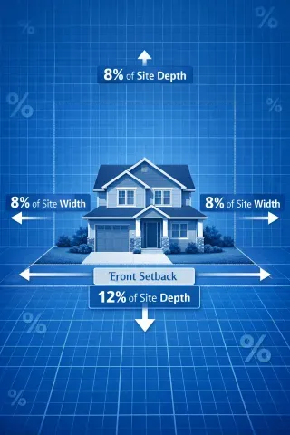 Percentage Based Setback Calculation Guide for Larger Residential Plots